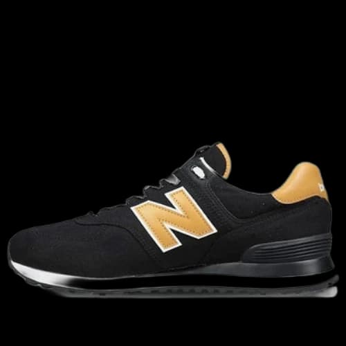 New Balance 574 Series Casual Black Yellow