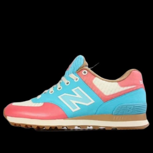 New Balance 574 Series Pink Blue D Wide