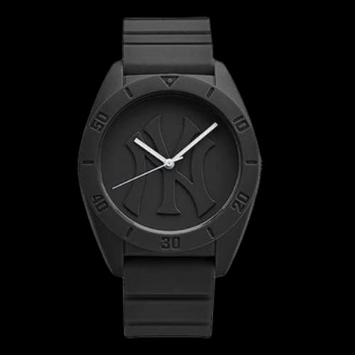 MLB Sports Silicone waterproof Student Large Black quartz Watch