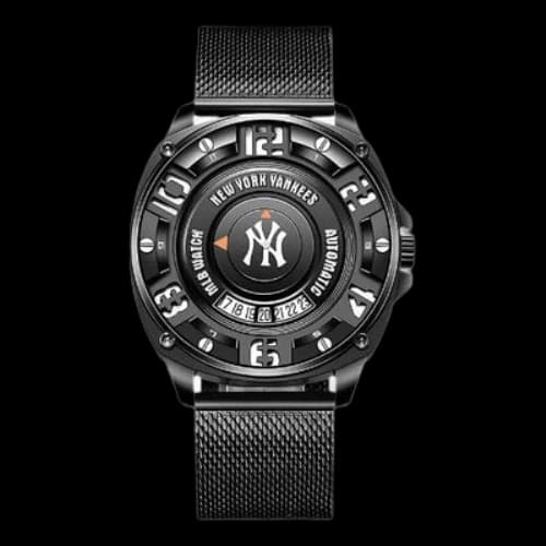 MLB Automatic Mechanical Watch Hollow Out waterproof Black