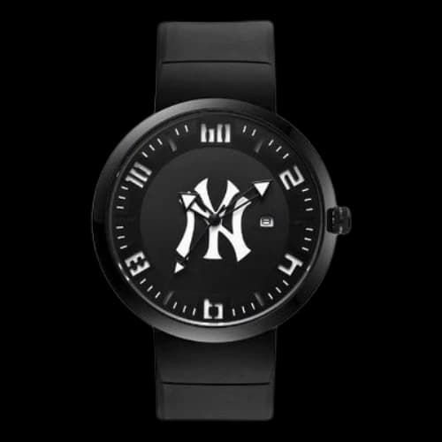 MLB Minimalistic waterproof quartz Watch Black White MLB-NY006