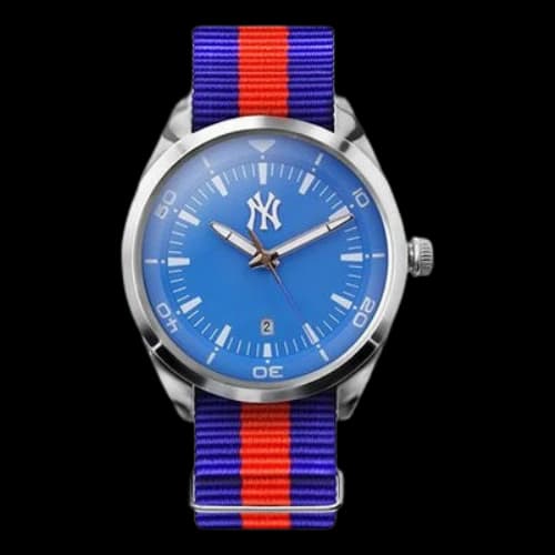 MLB Sports Nylon Watch waterproof Watch Blue Red