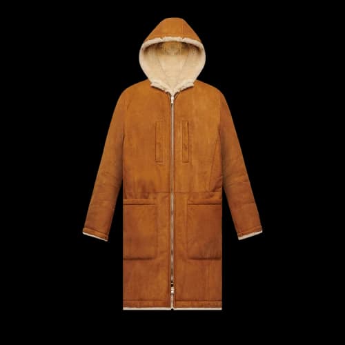 Amiri Reversible Shearling Parka 'Tobacco'