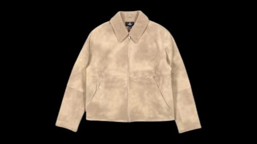 Represent MLM100132-25 Shearling Jacket Cafe
