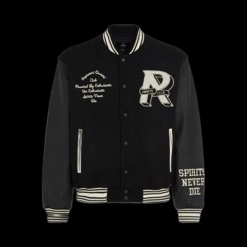 Represent Clo Owners Club Varsity Jacket 'Black'