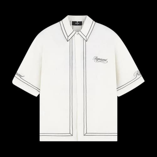 Represent Clo Border Shirt 'Whisper White'