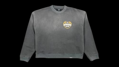 Represent MLM100367 Represent Angel Border Sweatshirt Black