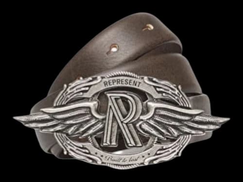 Represent Built To Last Buckle Belt Brown