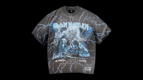 Represent Iron Maiden A Real Live One T-shirt Sunfade Grey