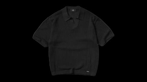 Represent MLM100725 Beverly Knit Polo Jet Black