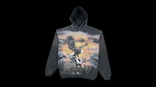 Represent Chrome Flight Hoodie Black