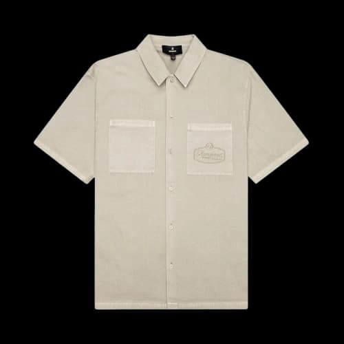 Represent Clo Short-Sleeve Overshirt 'Beige'