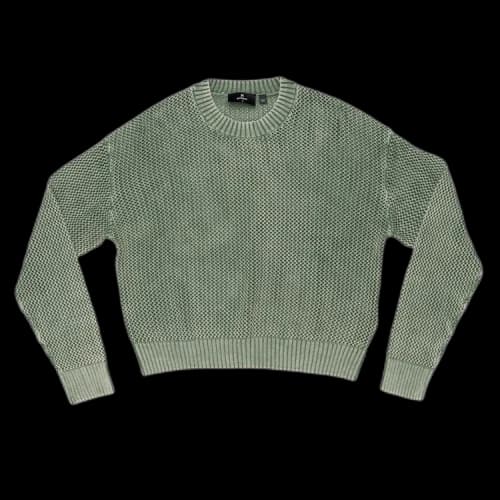 Represent Clo Open Gauge Knit Sweater 'Forest Green'