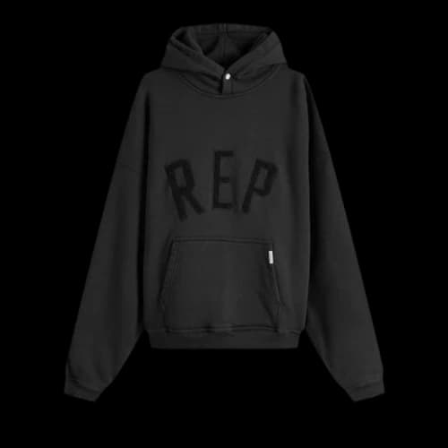 Represent Clo Rep Applique Hoodie 'Cream Marl'
