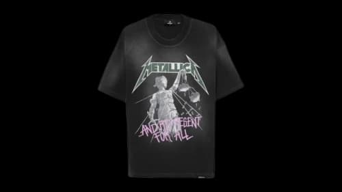 Represent Metallica Justice Tee Black