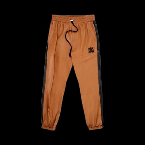 Amiri Leather Track Jogger 'Brown'