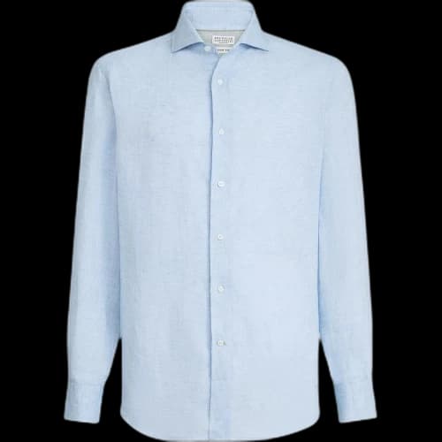 Brunello Cucinelli long-sleeve cotton shirt