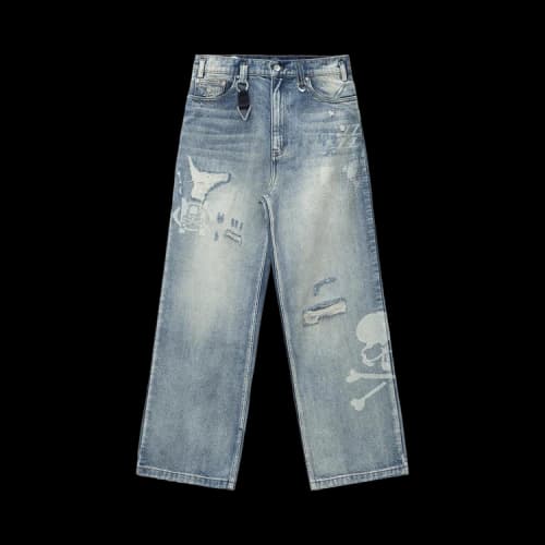Mastermind Japan x C2H4 Totem Laser Jeans 'Faded Blue'