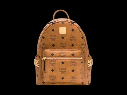 MCM Stark Vi Mini Backpack Cognac