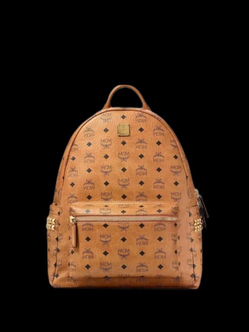 MCM Stark Vi Medium Backpack Cognac