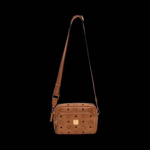 MCM Aren Vi Small Crossbody 'Cognac'