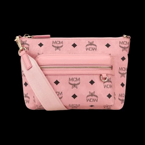 MCM Aren Vi Small Crossbody 'Soft Pink'