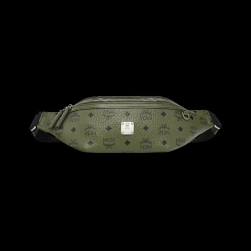 MCM Fursten Vi Belt Medium Bag 'Khaki Moss'