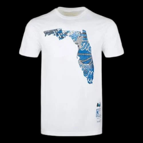 Mitchell & Ness NBA Series Printing Short Sleeve Couple Style White