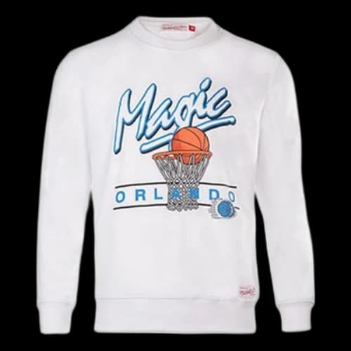 Mitchell & Ness Orlando Magic Team Round Neck Sports Couple Style Black