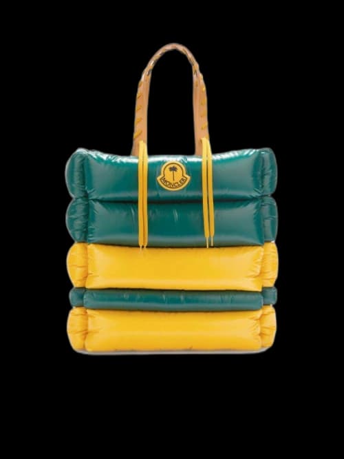 Moncler x Palm Angels Tote Bag Green/Yellow