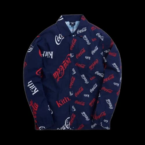 Kith x Coca-Cola x Mitchell & Ness Coke Coaches Jacket 'Navy'