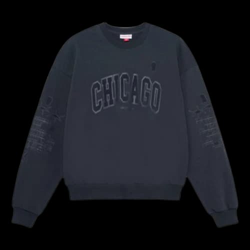 Mitchell & Ness x NBA Chicago Bulls Sweatshirt 'Dark Grey'