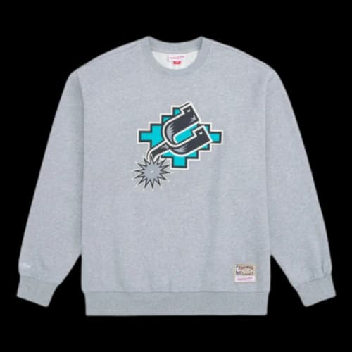 Mitchell & Ness x NBA San Antonio Spurs MVP Throwback Logo T-shirt 'Grey'