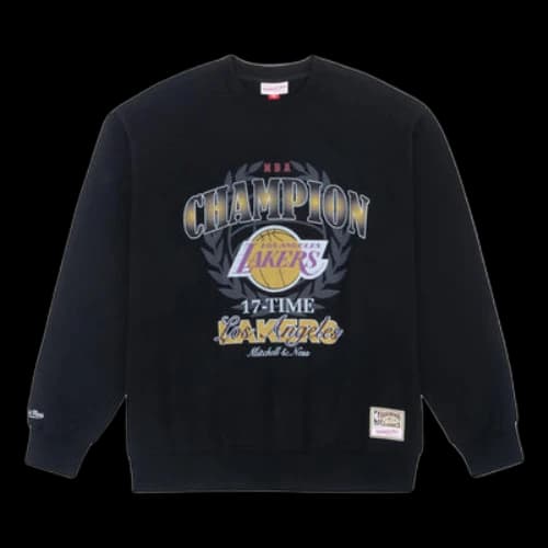Mitchell & Ness x NBA Golden State Warriors 17 Times Champion Sweatshirt 'Black'