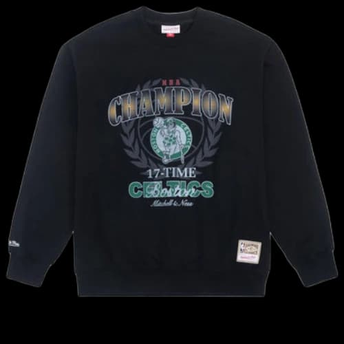 Mitchell & Ness x NBA Boston Celtics 17 Times Champion Sweatshirt 'Black'