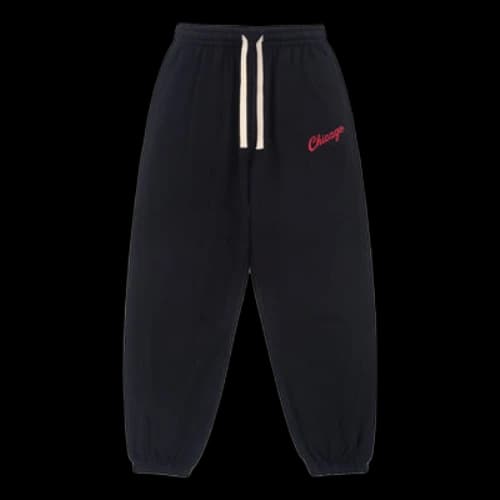 Mitchell & Ness x NBA Chicago Bulls Sweatpants 'Black'
