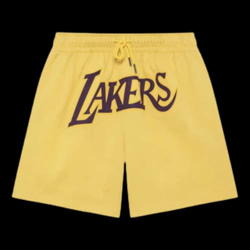 Mitchell & Ness x NBA Los Angeles Lakers Big Face Shorts 'Yellow'