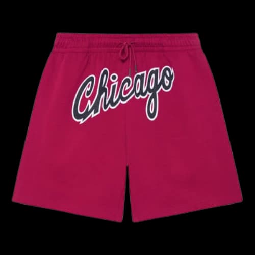 Mitchell & Ness x NBA Chicago Bulls Big Logo Shorts 'Red'