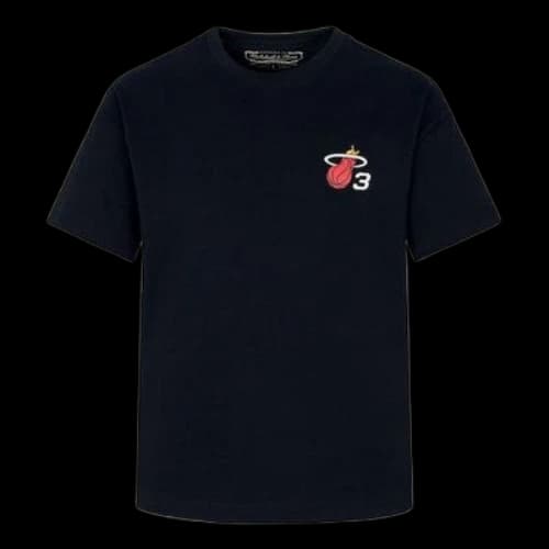 Mitchell & Ness x NBA Miami Heat Logo T-shirt 'Dwyane Wade 3'
