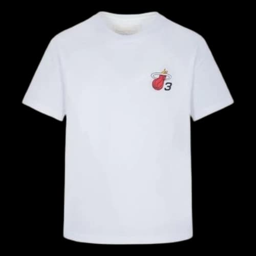 Mitchell & Ness x NBA Miami Heat Logo T-shirt 'Dwyane Wade 3'