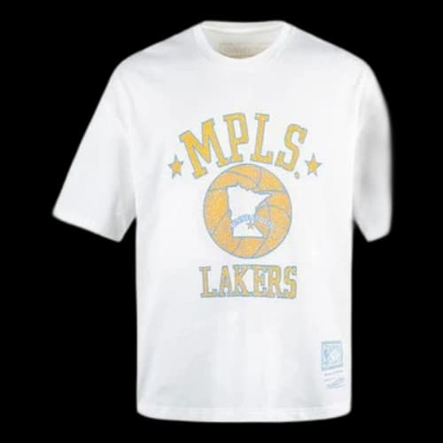 Mitchell & Ness x NBA Minneapolis Lakers T-shirt 'White'