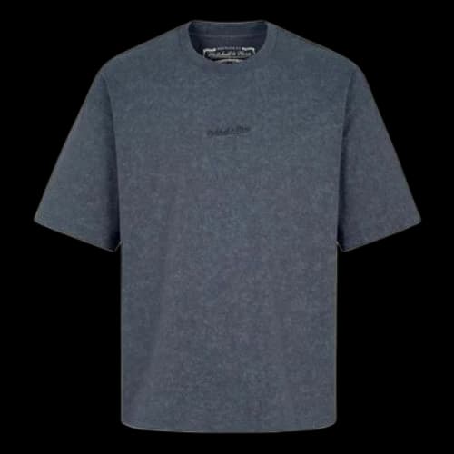 Mitchell & Ness Logo Word T-shirt 'Dark Grey'
