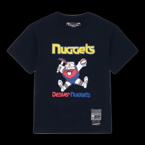 Mitchell & Ness x NBA Denver Nuggets Basic Logo 2 T-shirt 'Black'