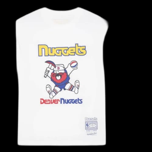 Mitchell & Ness x NBA Denver Nuggets Basic Logo 2 T-shirt 'White'