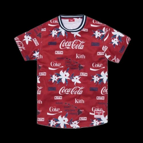 Kith x Coca-Cola x Mitchell & Ness BP Hawaii Jersey 'Red'