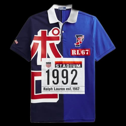 Polo Ralph Lauren Tokyo Stadium Classic Fit Polo Navy Blue