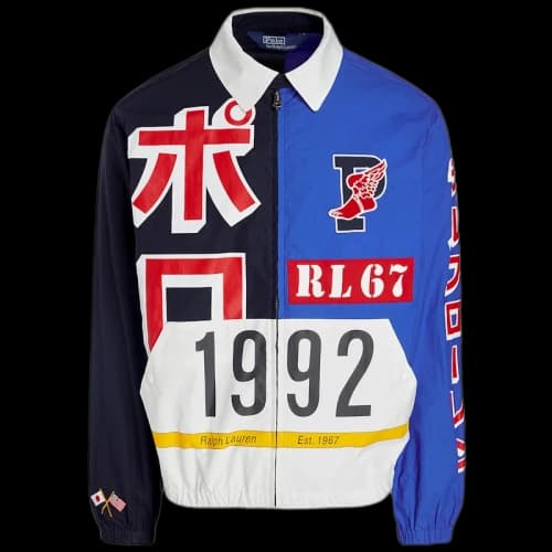 Polo Ralph Lauren Tokyo Stadium Jacket Navy Blue