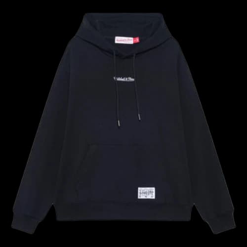 Mitchell & Ness Logo Fleece Hoodie 'Black'
