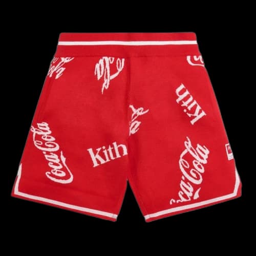 Kith x Coca-Cola x Mitchell & Ness Coke Logo Short 'Red'