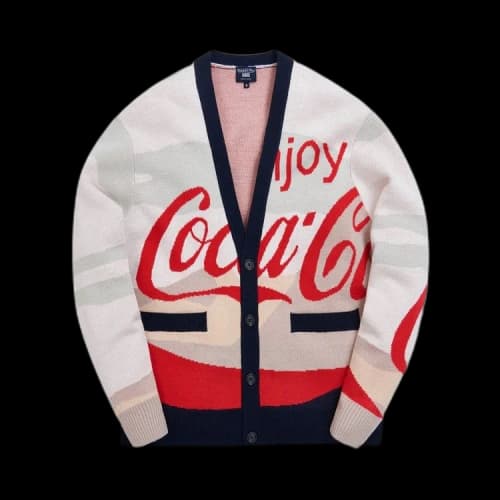 Kith x Coca-Cola x Mitchell & Ness Coke Mountains Cardigan 'Multi'